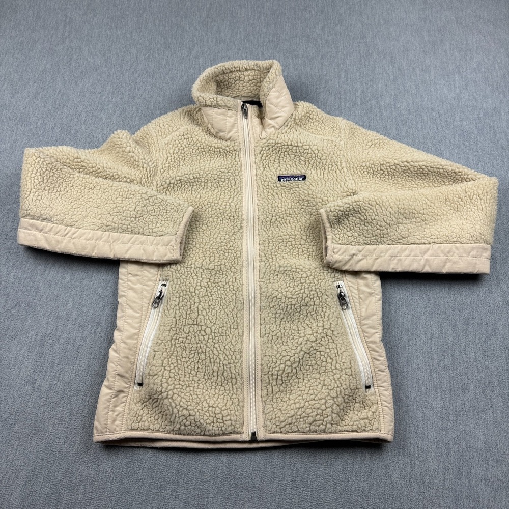 Vintage Patagonia Retro-X Jacket Womens XS Beige Deep File Fleece Full Zip 23071